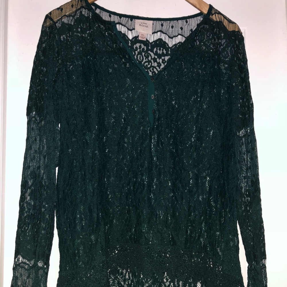 Green Lace shirt